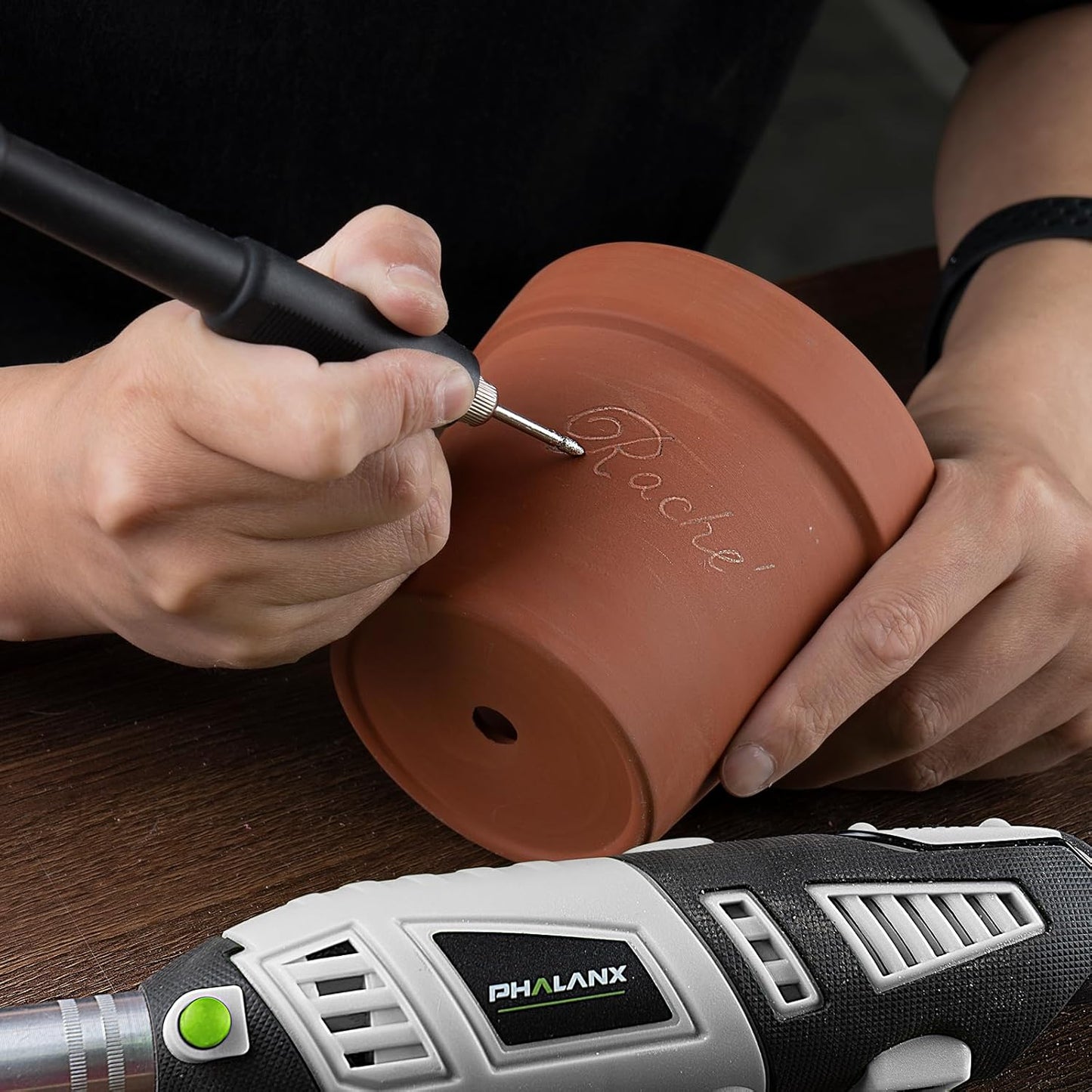 Phalanx 180W Rotary Tool Kit (Deluxe Set) 6 Variable Speed with Flex Shaft