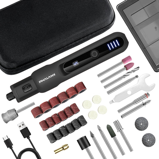 Phalanx Rotary Tool - 3.7V Cordless Rotary Tool Kit LED Ring Work Light（Designed for pets）