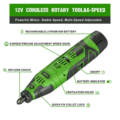 Phalanx 12V Rotary Tool Kit