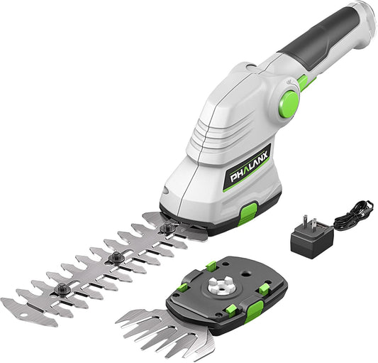 Phalanx Cordless Grass Shears 2-in-1 Handheld Hedge Trimmer