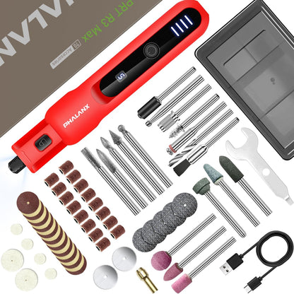 Phalanx Rotary Tool - 3.7V Max Cordless Rotary Tool Kit LED Ring Work Light