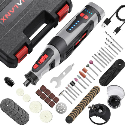 Phalanx 8V Rotary Tool 2 Shield Attachments & Suitcase