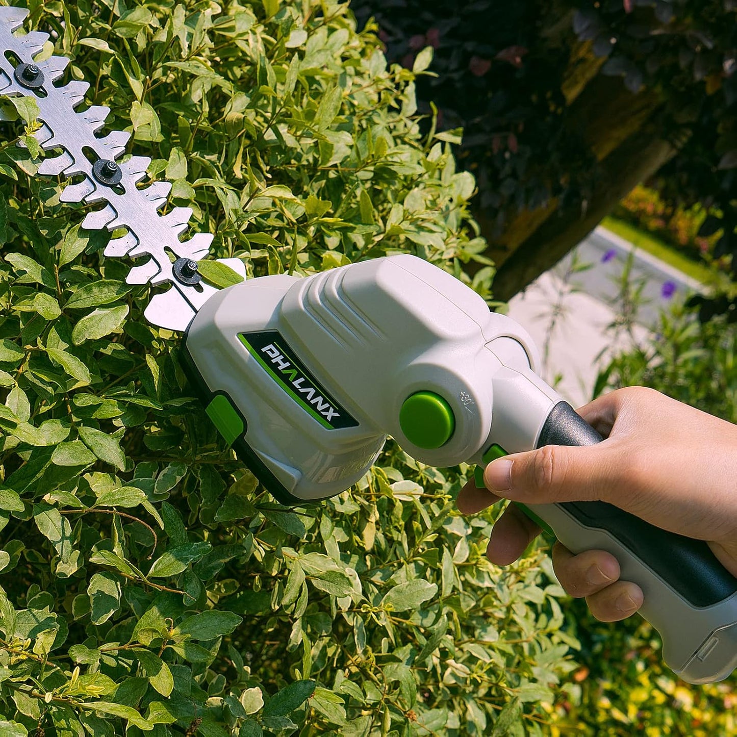Phalanx Cordless Grass Shears 2-in-1 Handheld Hedge Trimmer